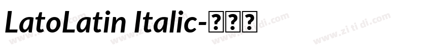 LatoLatin Italic字体转换